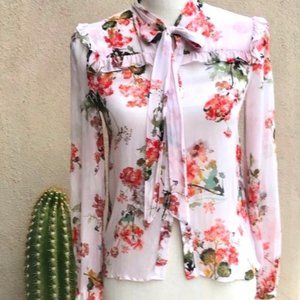 ZARA Woman Floral Blouse